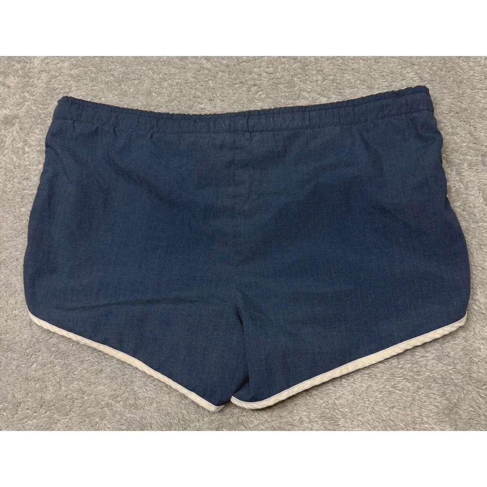 Vintage 70s Jantzen Swim Trunks Mens 34 Blue Dolphin Hem Retro Mesh Liner USA